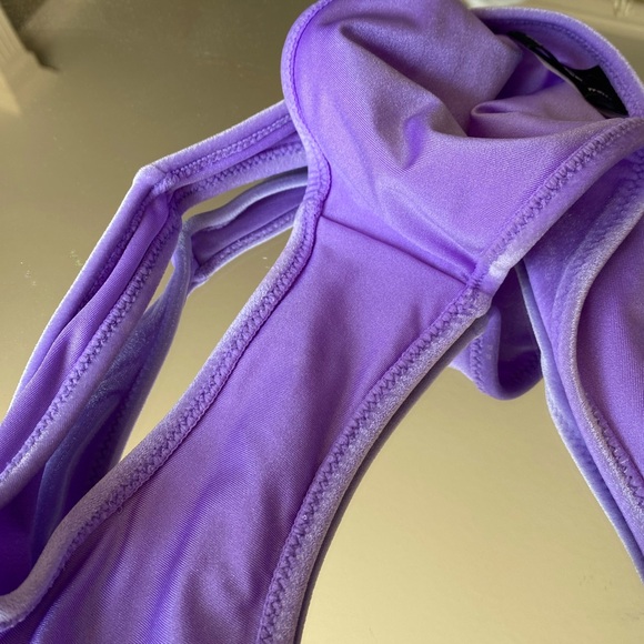 BNWOT Triangl Purple Velvet Bikini - Picture 8 of 13